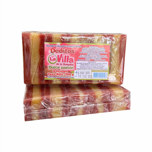 Deditos: Bocadillo de Frutas con Manjar Blanco x 10und x 360gr