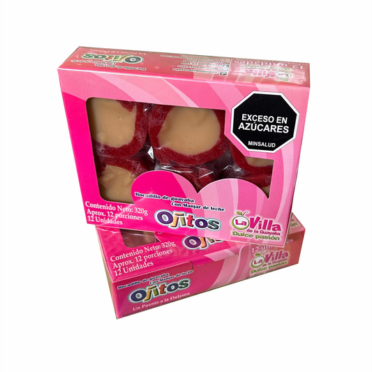 Bocadillo de Guayaba con Manjar Blanco: OJITOS x 12und x 320gr