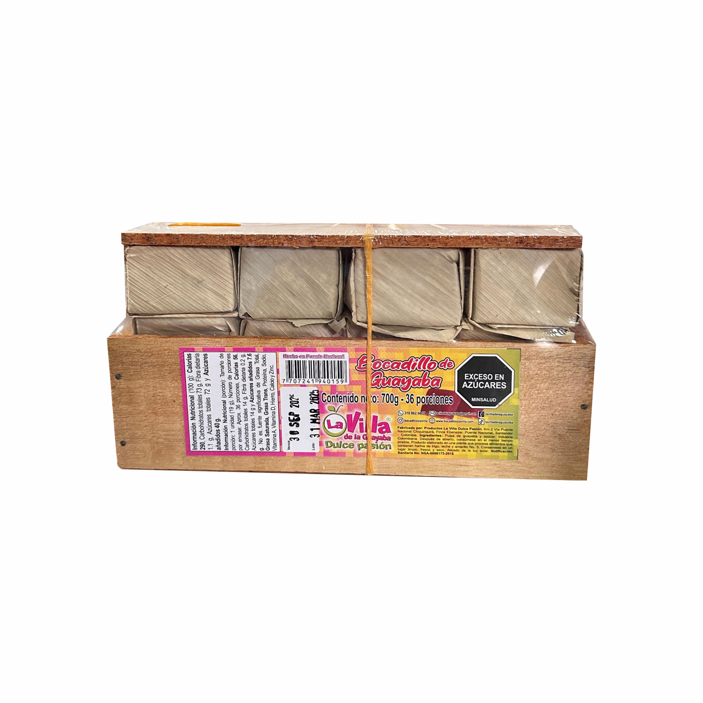 Bocadillo de Guayaba: Veleño x 36und x 700gr / x 1400 gr / x 1800 gr